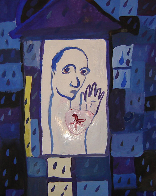  Illustration Bärbel Klingel zu Paul Klee: Nachtregen